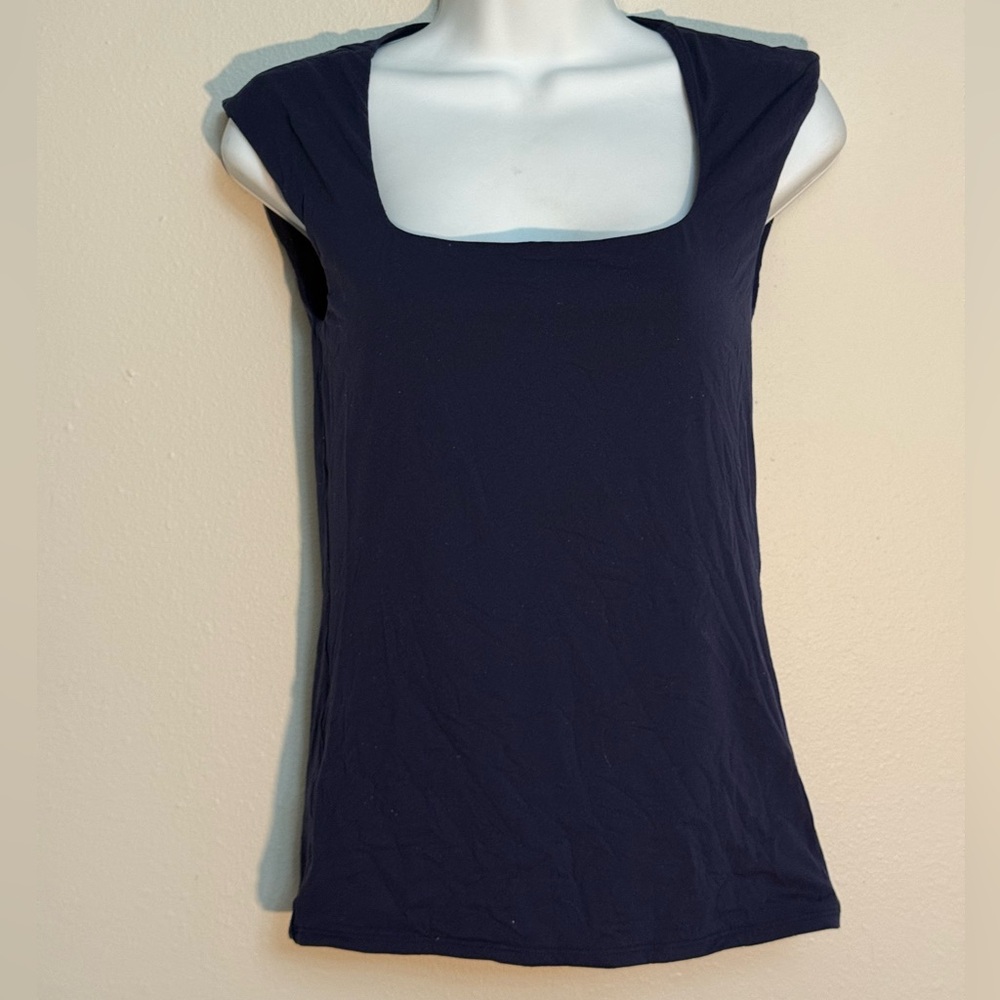 White House Black Market Dark Blue Tank Top